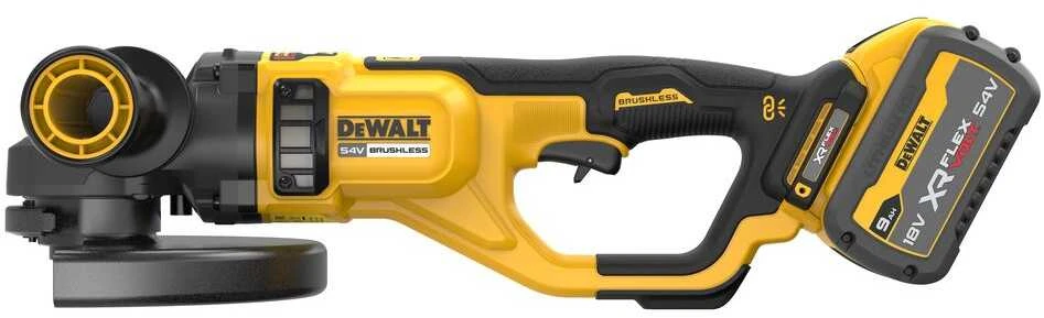 DEWALT akumuliatorinis šlifuoklis 54V su FLEXVOLT baterija