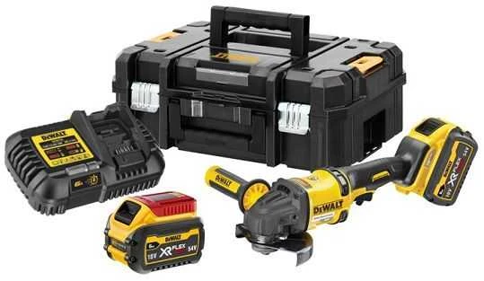Kampinis šlifuoklis DeWalt DCG418T2-QW; 54 V; 2x6,0 Ah akum.