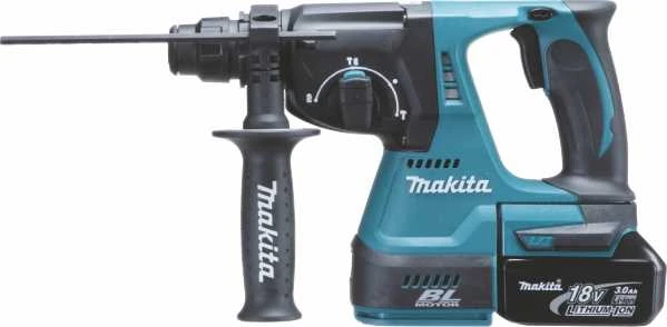 Makita DHR242Z Akumuliatorinis perforatorius, 18 V, SDS-PLUS, 2,0J LED, Be akumuliatorių ir kroviklio!