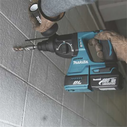 Makita DHR242Z Akumuliatorinis perforatorius, 18 V, SDS-PLUS, 2,0J LED, Be akumuliatorių ir kroviklio!