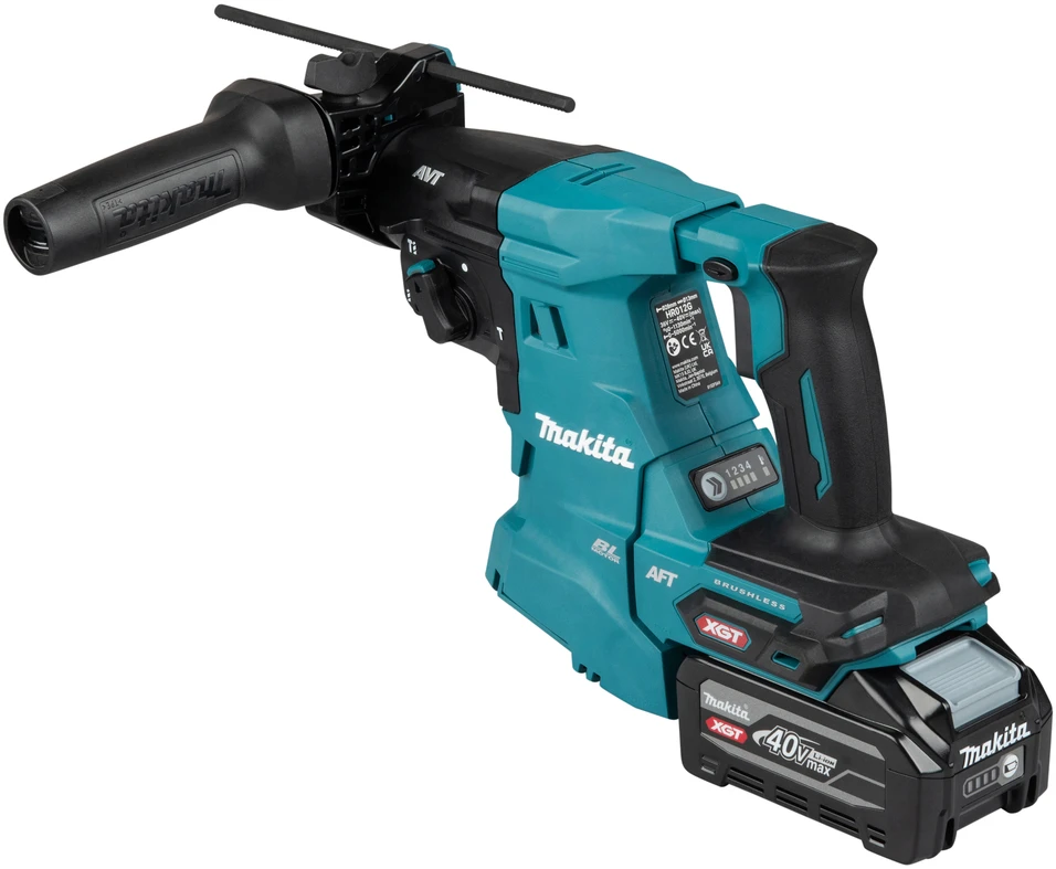 Makita HR012GZ Perforatorius XGT, 3,3 J, 28mm; 4,0kg, bešepetėlinis variklis, greitojo keitimo griebtuvas, AFT; AWS (be AWS lusto); AVT; XPT; "Z" versija - komplektuojamas be akumuliatoriaus ir kroviklio