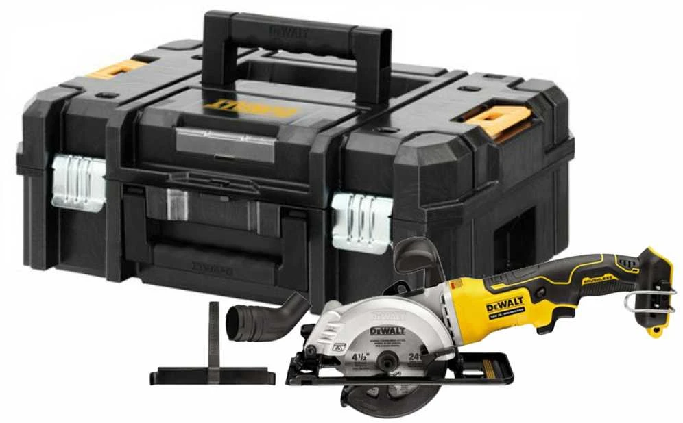 Diskinis pjūklas DeWalt DCS571NT-XJ; 115 mm; 18 V; (be akumuliatoriaus ir pakrovėjo)