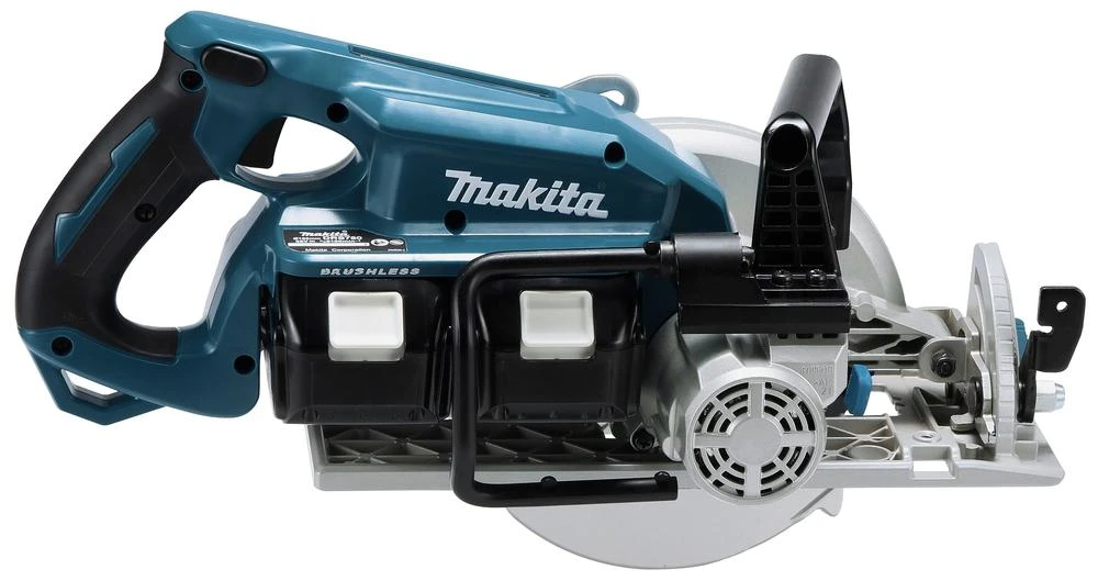 Makita DRS780Z Akumuliatorinis diskinis pjūklas, 2x18V, 65 mm, ø185x30mm, Be akumuliatorių ir kroviklio!