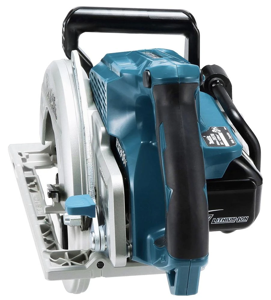 Makita DRS780Z Akumuliatorinis diskinis pjūklas, 2x18V, 65 mm, ø185x30mm, Be akumuliatorių ir kroviklio!