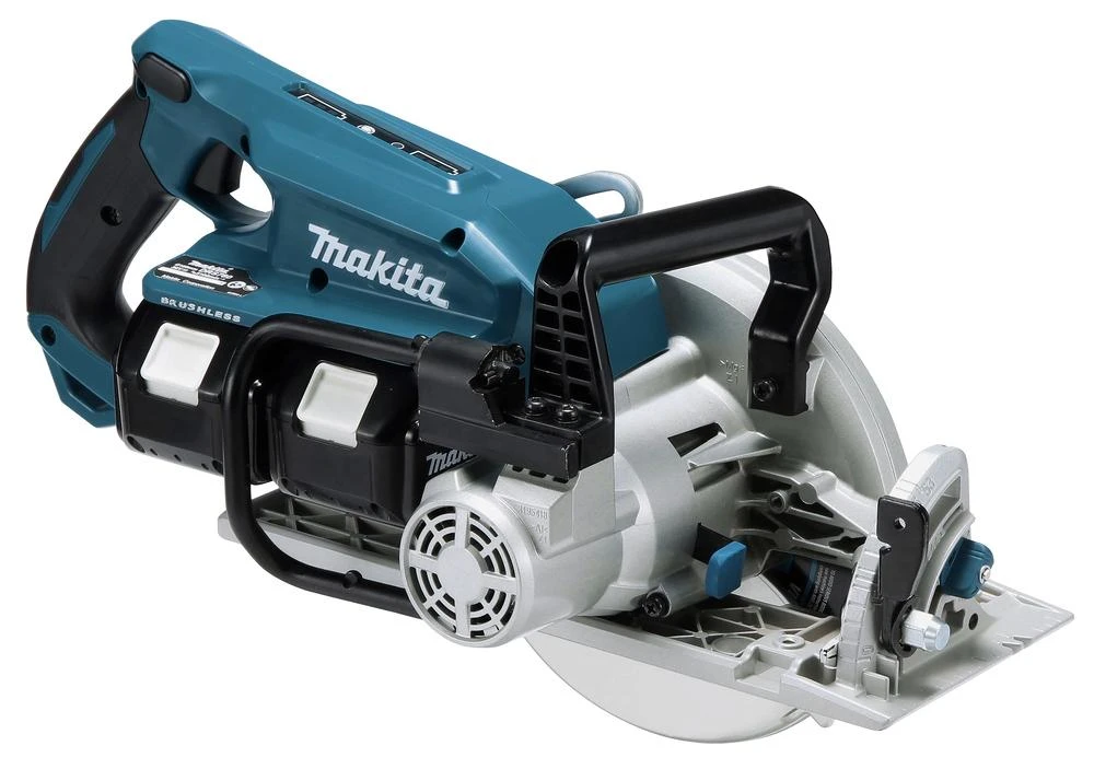 Makita DRS780Z Akumuliatorinis diskinis pjūklas, 2x18V, 65 mm, ø185x30mm, Be akumuliatorių ir kroviklio!