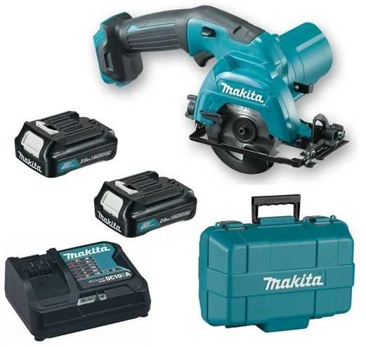Akumuliatorinis diskinis pjūklas Makita HS301DSAE; 12 V; 2x2,0 Ah akum.
