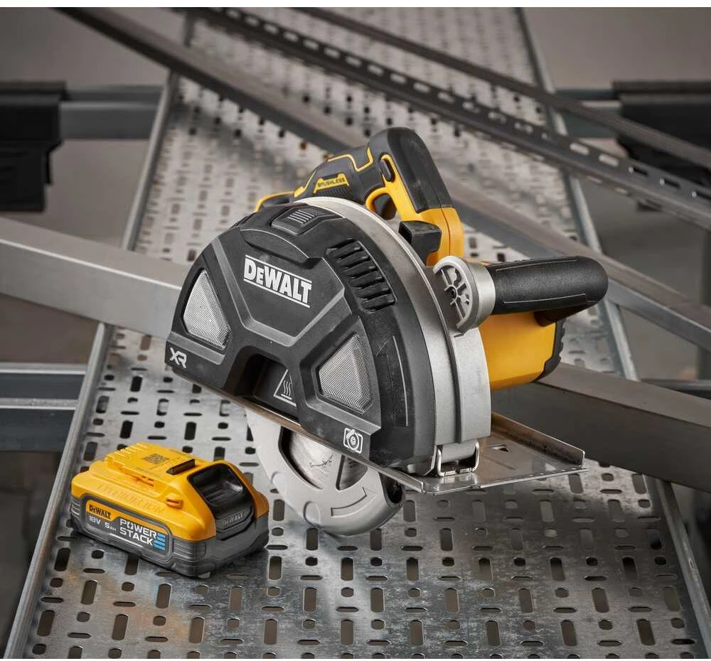 Dewalt 18 V XR metalo diskinis pjūklas 2 x 5 Ah PS
