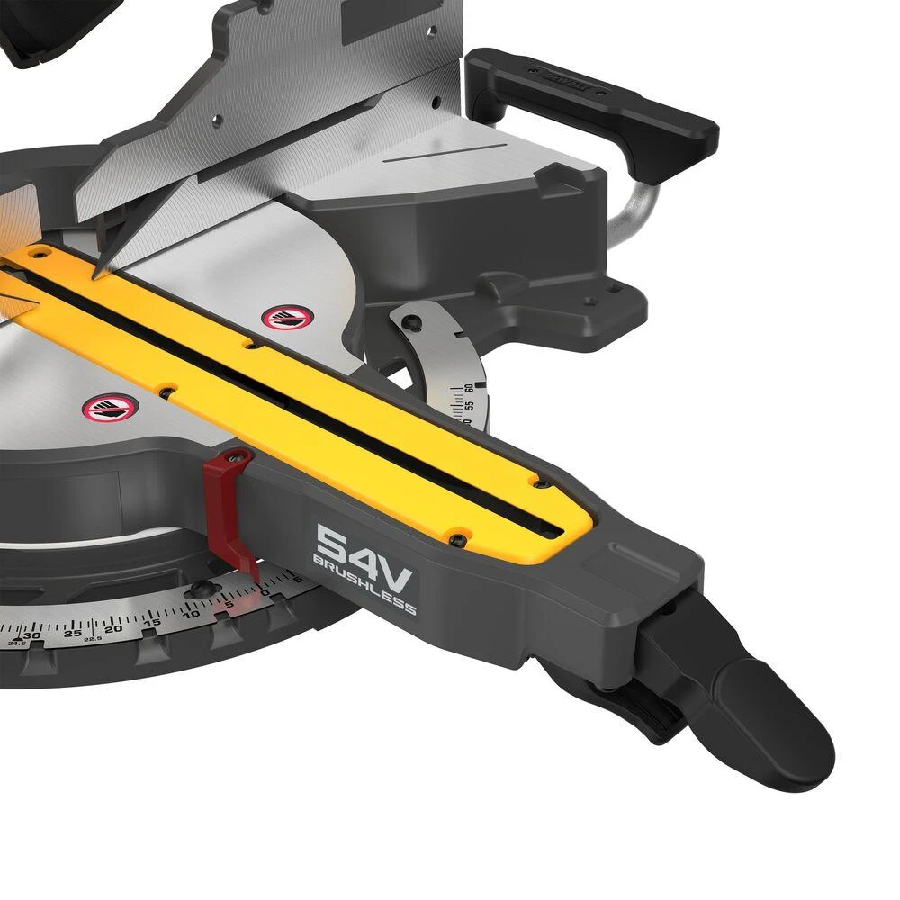 DeWALT DCS781N kampinio pjūklo platforma su reguliavimo skale