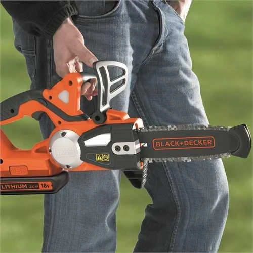 Black & Decker Juodas + DECKER AKU grandininis pjūklas. 18V -