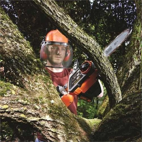 Black & Decker 18V 2,0Ah ličio jonų akumuliatorinis grandininis pjūklas 25 cm, GKC1825L20-QW