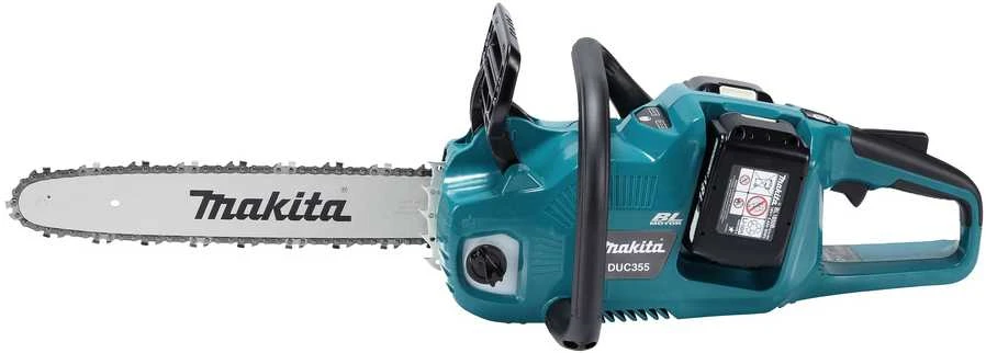 Grandininis pjūklas akumuliatorinė pjūklas grandininis 35cm, 2x18V Li-Ion LXT Makita [DUC355Z] + Dovana rękawice