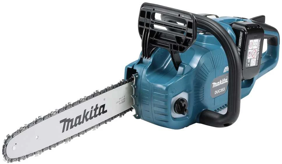 Makita DUC353Z Akumuliatorinis grandininis pjūklas, 2X18V, BL, 35cm, 20 m/s, be akumuliatorių ir kroviklio