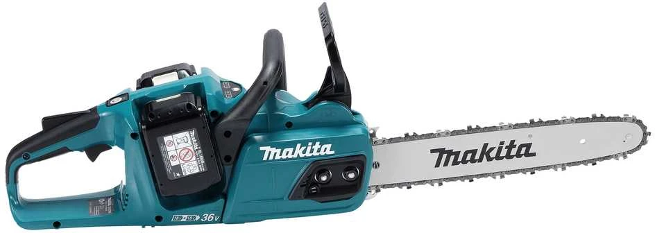 Grandininis pjūklas akumuliatorinė pjūklas grandininis 35cm, 2x18V Li-Ion LXT Makita [DUC355Z] + Dovana rękawice