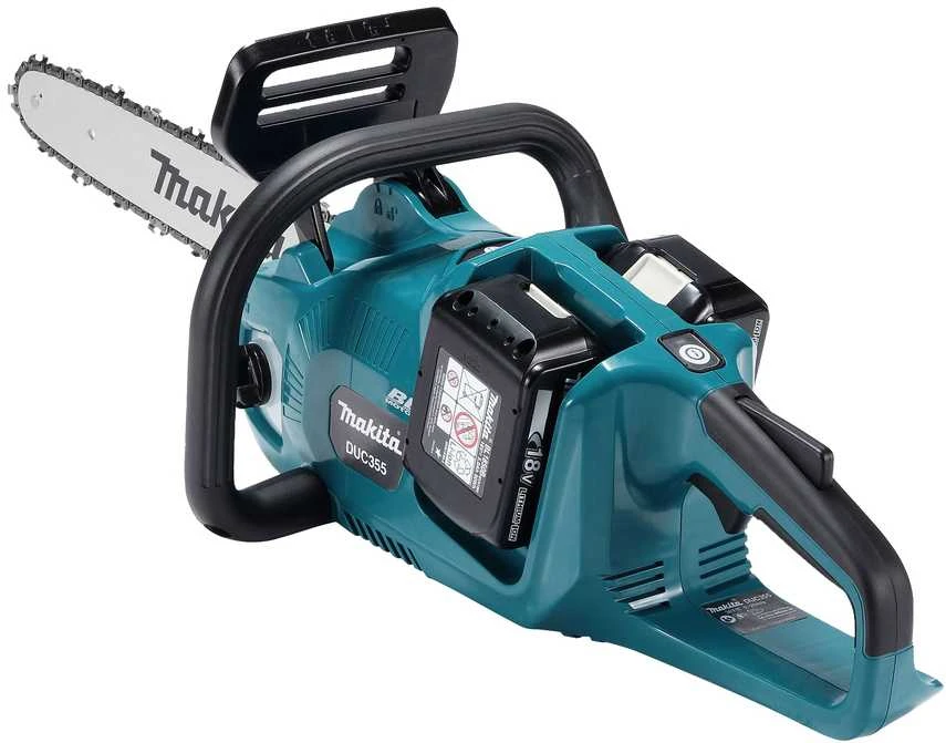 Grandininis pjūklas akumuliatorinė pjūklas grandininis 35cm, 2x18V Li-Ion LXT Makita [DUC355Z] + Dovana rękawice