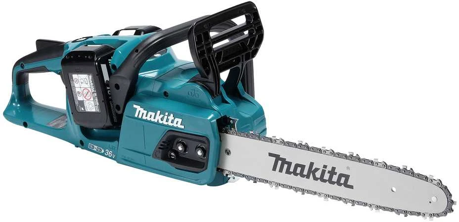 Grandininis pjūklas akumuliatorinė pjūklas grandininis 35cm, 2x18V Li-Ion LXT Makita [DUC355Z] + Dovana rękawice