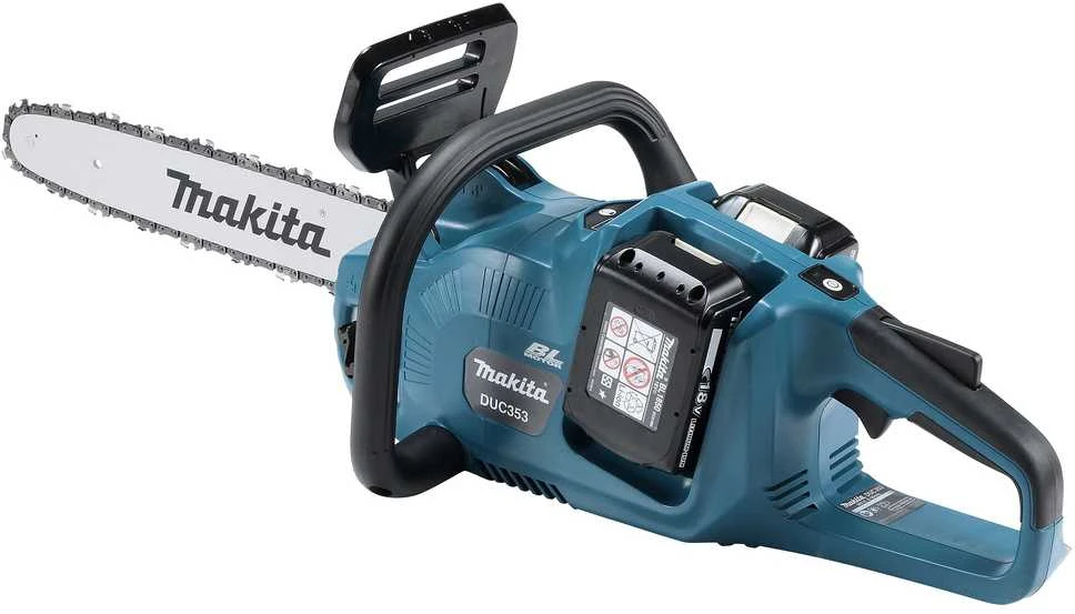 Makita DUC353Z Akumuliatorinis grandininis pjūklas, 2X18V, BL, 35cm, 20 m/s, be akumuliatorių ir kroviklio