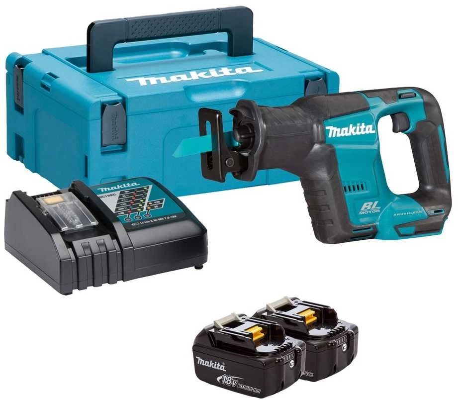 Makita DJR188RTJ Akumuliatorinis tiesinis pjūklas, 18 V, 2x5,0Ah Li-ion, BRUSHLESS