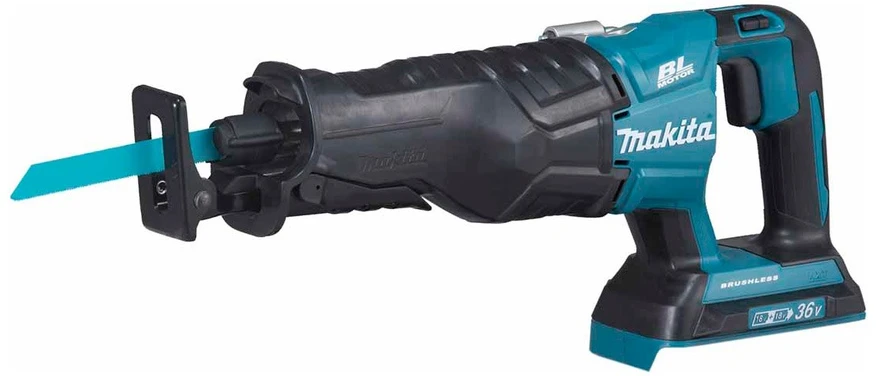 Makita DJR360Z Akumuliatorinis tiesinis pjūklas 2x18 V, Be akumuliatorių ir kroviklio!