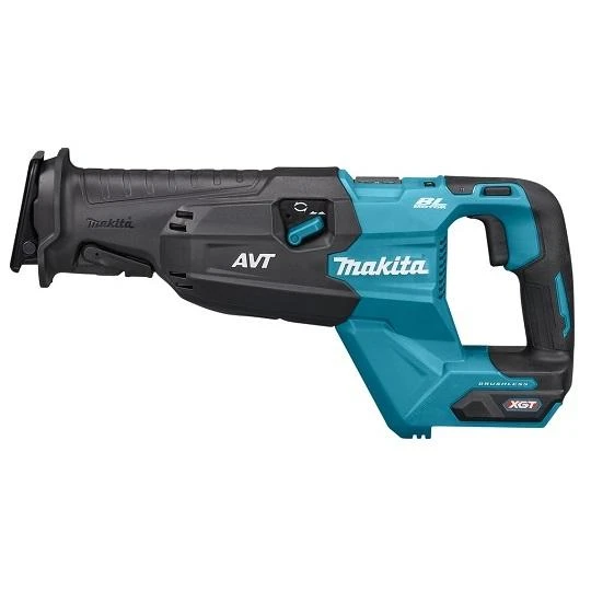 Makita JR002GZ Reciprocating saw XGT, 32mm stroke; švytuoklinio pjovimo funkcija, AVT; greitas ašmenų keitimas; bešepetėlinis variklis, "Z" versija - komplektuojamas be akumuliatoriaus ir kroviklio
