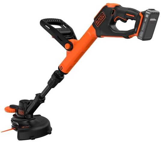Black & Decker Juodas & Decker Akumuliatorinė žoliapjovė su 25 cm ašmenimis, 18V, Juodas & Decker [BCSTR918D1-QW] 2,0Ah