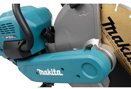 Makita CE002GZ01 Akumuliatorinis pjūklas (Pjaustytuvo modelis, skirtas sausam pjovimui ir naudojimui su dulkių siurbliu) XGT, 40V MAX x2 (80V MAX), diskas 355mm, max 127mm BL-M, 14.1kg, Be akumuliatorių ir kroviklio! Komplektaciniai diskai D-56998