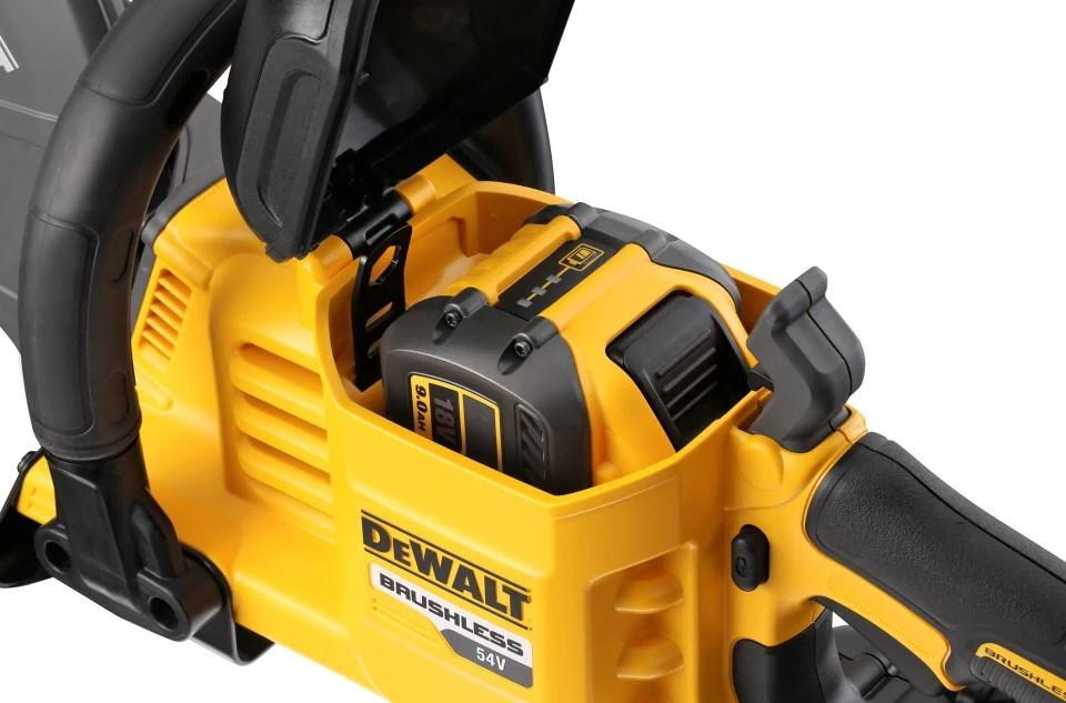 DeWalt betono pjaustyklės akumuliatoriaus skyrius