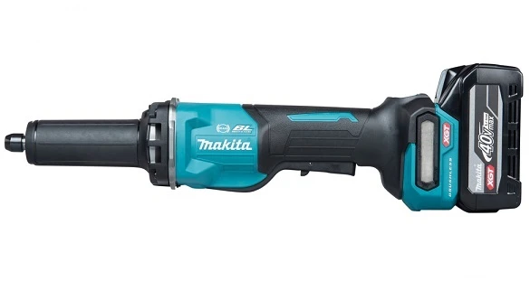 akumuliatorinė szlifierka prosta, 40V max XGT, 6mm, Makita [GD002GM201] 2x4,0Ah, jungiklis łopatkowy