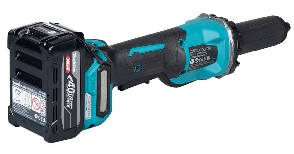 akumuliatorinė szlifierka prosta, 40V max XGT, 6mm, Makita [GD002GM201] 2x4,0Ah, jungiklis łopatkowy