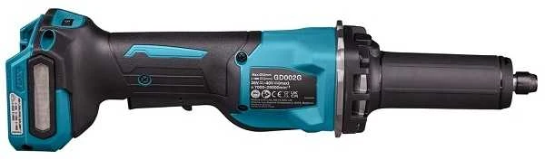 Makita GD002GZ Akumuliatorinis tiesinis šlifuoklis XGT, 40V, ø 6 mm 29 000 min-1, Svirtinis jungiklis, Be akumuliatorių ir kroviklio!