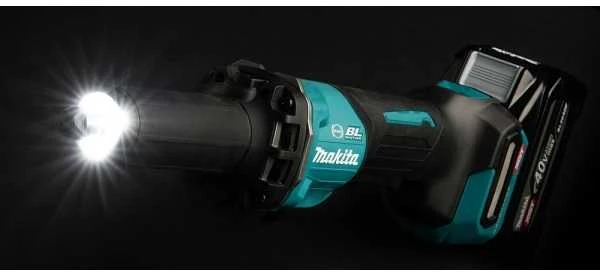Makita GD002GZ Akumuliatorinis tiesinis šlifuoklis XGT, 40V, ø 6 mm 29 000 min-1, Svirtinis jungiklis, Be akumuliatorių ir kroviklio!