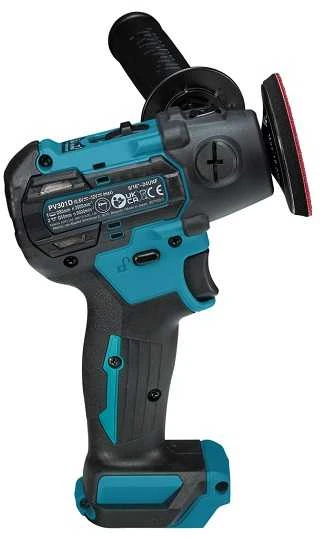 Makita PV301DZ Akumulatorinis poliruoklis 12Vmax CXT, 75MM, BL motor, Be akumuliatorių ir kroviklio!!!!