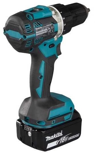 Makita DDF484RTJ Akumuliatorinis gręžtuvas, 18 V, 2x 5,0 Ah Li-ion, 54/36 Nm, 1,6kg, LED, MAKPACK