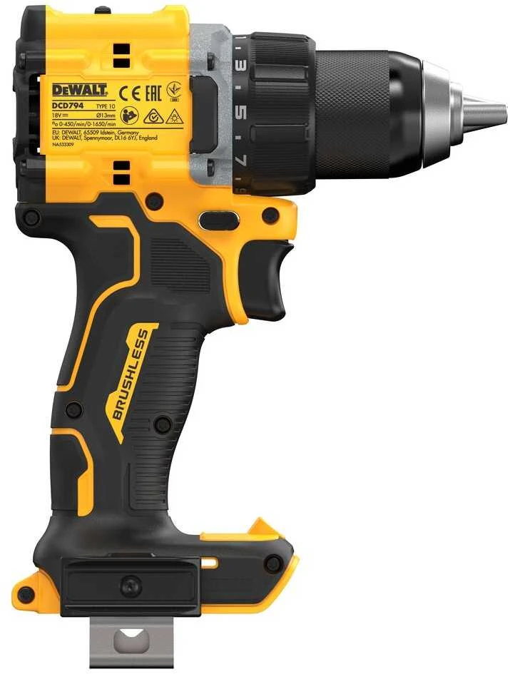 DeWalt DCD794 suktuvas su metaliniu greitgriebtuvu