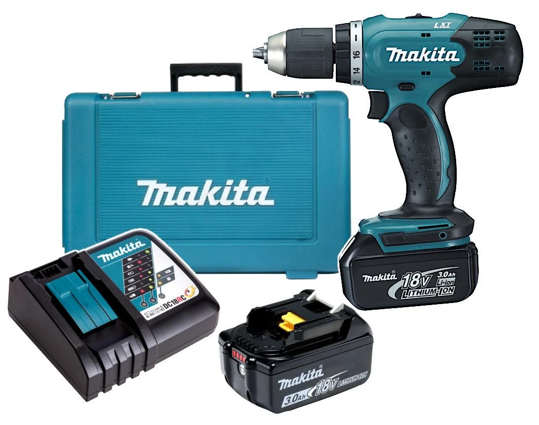 Makita DDF453RFE drill Juodas,Mėlyna 1.6kg