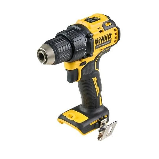 DeWalt DCD708N-XJ akumuliatorinis gręžtuvas kairės pusės kampu