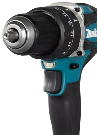 akumuliatorinė wiertarko-wkrętarka smūginis 18V, Makita [DHP484RTJ] 2x5,0Ah, + Dovana