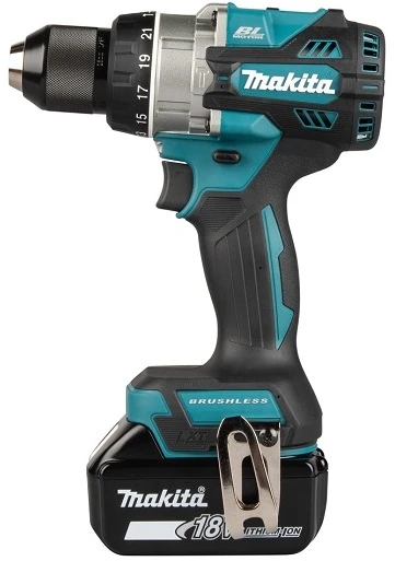 Makita DHP492RTJ Akumuliatorinis smūginis gręžtuvas 18V, BL-motor, Max 141 Nm, 130/65NM, 2x5,0Ah, DC18RC, MAKPACK