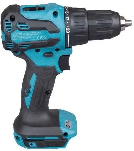 Makita DHP490Z akumuliatorinis gręžtuvas šoninis vaizdas