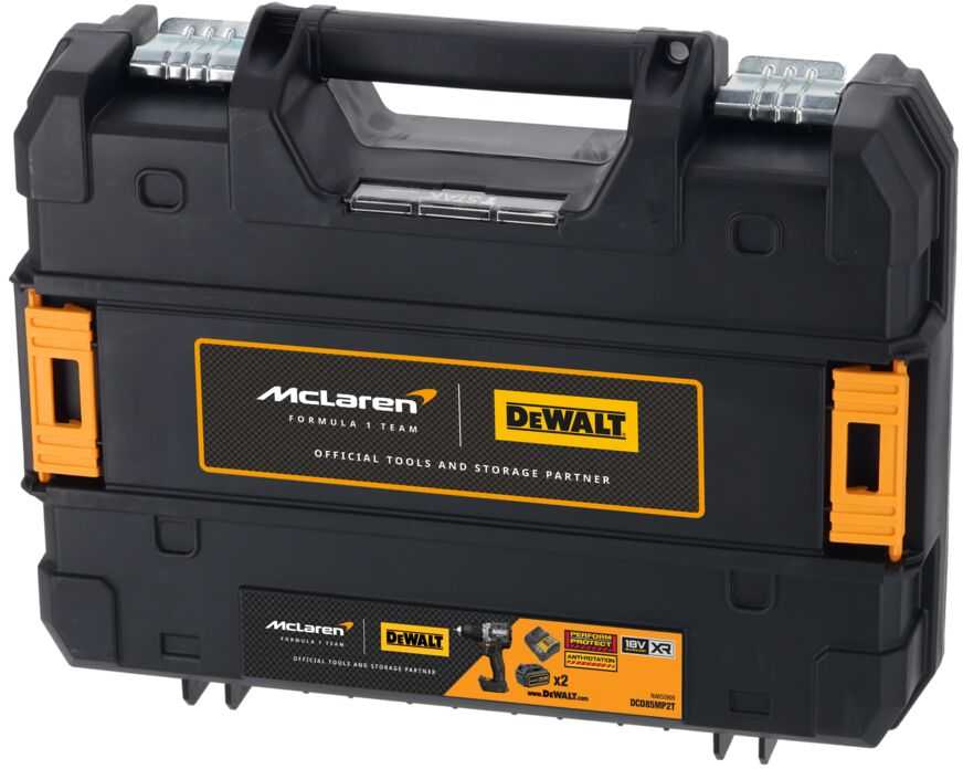 DeWalt MCLAREN DCD85MP2T Drill Driver 18V Juodas, Geltona
