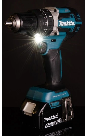 akumuliatorinė wiertarko-wkrętarka smūginis 18V, Makita [DHP484RTJ] 2x5,0Ah, + Dovana