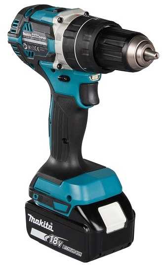 akumuliatorinė wiertarko-wkrętarka smūginis 18V, Makita [DHP484RT3J] 3x5,0Ah, LXT