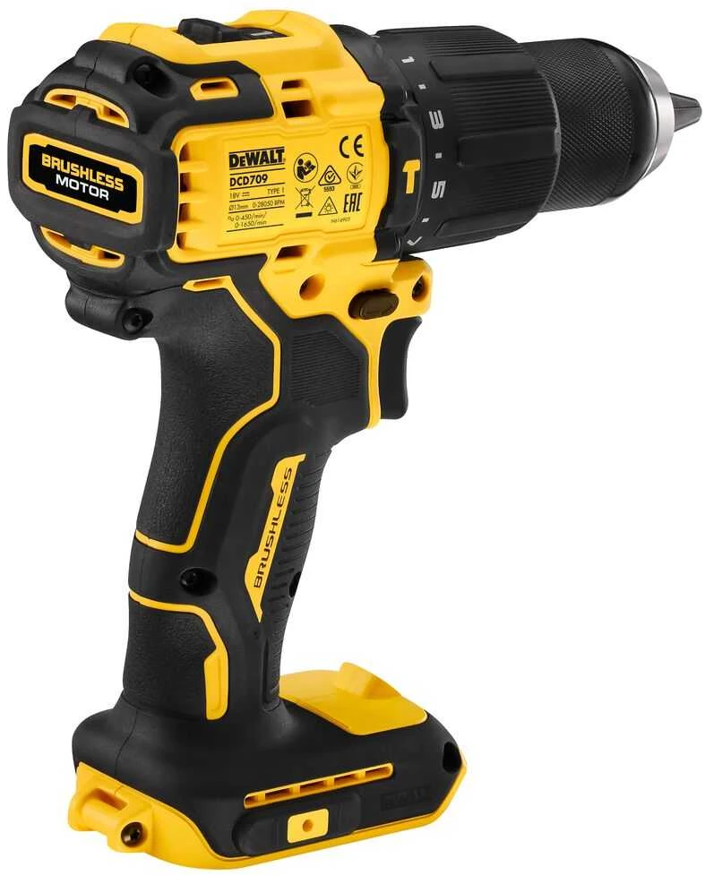 Akumuliatorinis smūginis gręžtuvas Dewalt DCD709N-XJ 18V