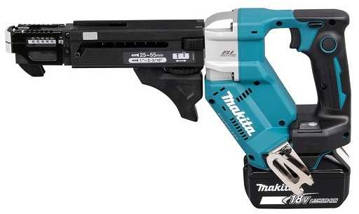 akumuliatorinė gipso kartono atsuktuvas, 2x5,0Ah, 18V, Makita [DFR551RTJ]