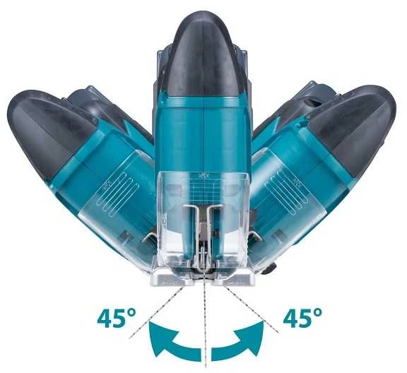 Akumuliatorinis siaurapjūklis 18 V, 65 mm, Makita [DJV186WVE] 2 x 2,0 Ah, LXT BASIC