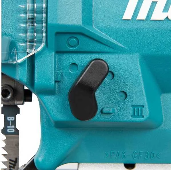 Akumuliatorinis siaurapjūklis 18 V, 65 mm, Makita [DJV186WVE] 2 x 2,0 Ah, LXT BASIC