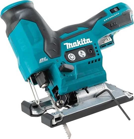 Makita DJV185Z Akumuliatorinis siaurapjūklis 18 V Li-ion, BL-motor, Cilindro formos rankena, Be akumuliatorių ir kroviklio!