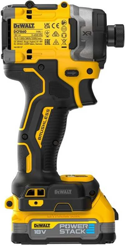 Smūginis suktuvas DeWalt DCF860E2T-QW; 18 V; 2x1,7 Ah akum.