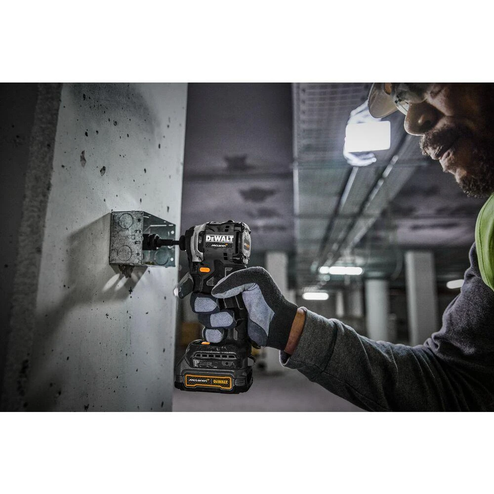 Dewalt smūginis suktuvas DCF85ME2GT McLaren edition 1/4" 18 V 2x1,7 Ah GFN POWERSTACK, TSTAK lagaminas