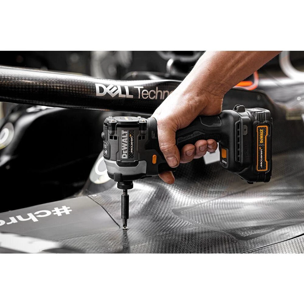 Dewalt smūginis suktuvas DCF85ME2GT McLaren edition 1/4" 18 V 2x1,7 Ah GFN POWERSTACK, TSTAK lagaminas