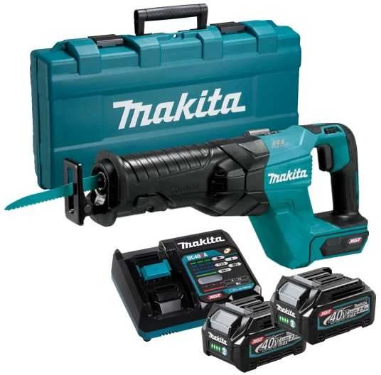 akumuliatorinė pjūklas szablasta, 2x2.5Ah, XGT 40V max, Makita [JR001GD201]